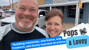 Pops and Lovey are Building memories, one frame, one Freeform, one funny moment at a time.